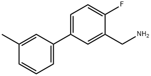 (4-FLUORO-3'-METHYL[1,1'-BIPHENYL]-3-YL)-METHANAMINE Struktur