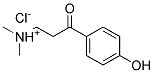 3-(4-HYDROXYPHENYL)-N,N-DIMETHYL-3-OXO-1-PROPANAMINIUM CHLORIDE Struktur