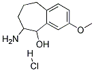 6-AMINO-3-METHOXY-6,7,8,9-TETRAHYDRO-5H-BENZOCYCLOHEPTEN-5-OL HYDROCHLORIDE Struktur