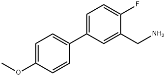 (4-FLUORO-4'-METHOXY[1,1'-BIPHENYL]-3-YL)-METHANAMINE Struktur