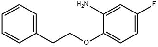 5-FLUORO-2-(PHENETHYLOXY)ANILINE Struktur