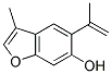 6-HYDROXY-5-ISOPROPENYL-3-METHYLCOUMARONE Struktur