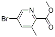 5-BROMO-3-METHYL-PYRIDINE-2-CARBOXYLIC ACID METHYL ESTER Struktur