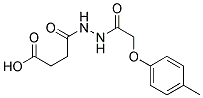 3-[N'-(2-P-TOLYLOXY-ACETYL)-HYDRAZINOCARBONYL]-PROPIONIC ACID Struktur