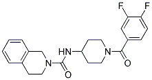 N-[1-(3,4-DIFLUOROBENZOYL)PIPERIDIN-4-YL]-3,4-DIHYDROISOQUINOLINE-2(1H)-CARBOXAMIDE Struktur