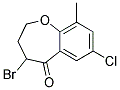 4-BROMO-7-CHLORO-9-METHYL-3,4-DIHYDRO-2H-BENZO[B]OXEPIN-5-ONE Struktur