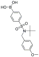 4-[N-T-BUTYL-N-(4-METHOXYBENZYL)SULFAMOYL]PHENYLBORONIC ACID Struktur