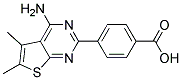 4-(4-AMINO-5,6-DIMETHYLTHIENO[2,3-D]PYRIMIDIN-2-YL)BENZOIC ACID Struktur