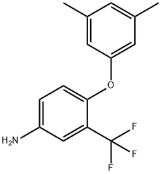 4-(3,5-DIMETHYLPHENOXY)-3-(TRIFLUOROMETHYL)ANILINE Struktur