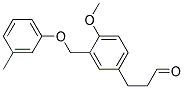 3-(4-METHOXY-3-M-TOLYLOXYMETHYL-PHENYL)-PROPIONALDEHYDE Struktur