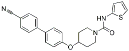 4-[(4'-CYANOBIPHENYL-4-YL)OXY]-N-2-THIENYLPIPERIDINE-1-CARBOXAMIDE Struktur