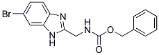 (6-BROMO-1H-BENZIMIDAZOL-2-YLMETHYL)-CARBAMIC ACID BENZYL ESTER Struktur