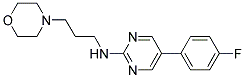 5-(4-FLUOROPHENYL)-N-(3-MORPHOLIN-4-YLPROPYL)PYRIMIDIN-2-AMINE Struktur