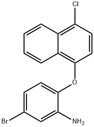 5-BROMO-2-[(4-CHLORO-1-NAPHTHYL)OXY]ANILINE Struktur