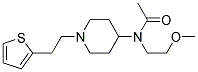 N-(2-METHOXYETHYL)-N-(1-[2-(2-THIENYL)ETHYL]PIPERIDIN-4-YL)ACETAMIDE Struktur