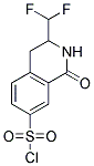 3-DIFLUOROMETHYL-1-OXO-1,2,3,4-TETRAHYDRO-ISOQUINOLINE-7-SULFONYL CHLORIDE Struktur