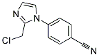 4-(2-CHLOROMETHYL-IMIDAZOL-1-YL)-BENZONITRILE Struktur