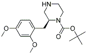 (S)-2-(2,4-DIMETHOXY-BENZYL)-PIPERAZINE-1-CARBOXYLIC ACID TERT-BUTYL ESTER Struktur