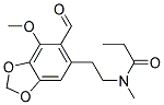 N-[2-(6-FORMYL-7-METHOXY-BENZO[1,3]DIOXOL-5-YL)-ETHYL]-N-METHYL-PROPIONAMIDE Struktur