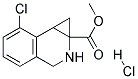 METHYL 7-CHLORO-1A,2,3,7B-TETRAHYDRO-1H-CYCLOPROPA[C]ISOQUINOLINE-1A-CARBOXYLATE HYDROCHLORIDE Struktur