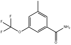 3-METHYL-5-(TRIFLUOROMETHOXY)BENZAMIDE Struktur