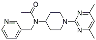 N-[1-(4,6-DIMETHYLPYRIMIDIN-2-YL)PIPERIDIN-4-YL]-N-(PYRIDIN-3-YLMETHYL)ACETAMIDE Struktur