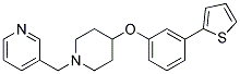 3-((4-[3-(2-THIENYL)PHENOXY]PIPERIDIN-1-YL)METHYL)PYRIDINE Struktur