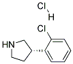 (S)-3-(2-CHLOROPHENYL)PYRROLIDINE HYDROCHLORIDE Struktur