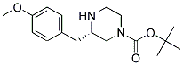 (S)-3-(4-METHOXY-BENZYL)-PIPERAZINE-1-CARBOXYLIC ACID TERT-BUTYL ESTER Struktur