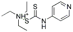 TRIETHYLAMMONIUM (4-PYRIDYLAMINO)METHANEDITHIOATE Struktur