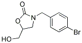 3-(4-BROMO-BENZYL)-5-HYDROXYMETHYL-OXAZOLIDIN-2-ONE Struktur