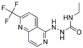 N-ETHYL-2-[2-(TRIFLUOROMETHYL)-1,6-NAPHTHYRIDIN-5-YL]HYDRAZINECARBOXAMIDE Struktur