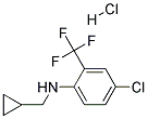 (4-CHLORO-2-TRIFLUOROMETHYL-PHENYL)-CYCLOPROPYLMETHYL-AMINE HYDROCHLORIDE Struktur