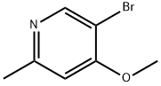 5-BROMO-4-METHOXY-2-METHYL-PYRIDINE Struktur