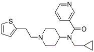 N-(CYCLOPROPYLMETHYL)-N-(1-[2-(2-THIENYL)ETHYL]PIPERIDIN-4-YL)NICOTINAMIDE Struktur