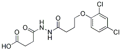 4-(N'-[4-(2,4-DICHLORO-PHENOXY)-BUTYRYL]-HYDRAZINO)-4-OXO-BUTYRIC ACID Struktur