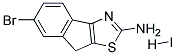 6-BROMO-8H-INDENO[1,2-D]THIAZOL-2-YLAMINE HYDRIODIDE Struktur