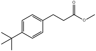 3-(4-TERT-BUTYLBENZENE)PROPIONIC ACID, METHYL ESTER Struktur