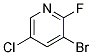 3-BROMO-2-FLUORO-5-CHLOROPYRIDINE Struktur