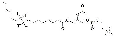 3,5,9-TRIOXA-4-PHOSPHAPENTACOSAN-18,18,19,19-T4-1-AMINIUM, 7-(ACETYLOXY)-4-HYDROXY-N,N,N-TRIMETHYL-10-OXO-, INNER SALT, Struktur