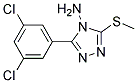 3-(3,5-DICHLOROPHENYL)-5-(METHYLTHIO)-4H-1,2,4-TRIAZOL-4-AMINE, TECH Struktur