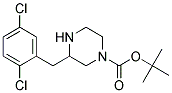 3-(2,5-DICHLORO-BENZYL)-PIPERAZINE-1-CARBOXYLIC ACID TERT-BUTYL ESTER Struktur