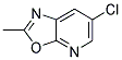 6-CHLORO-2-METHYL-OXAZOLO[5,4-B]PYRIDINE Struktur