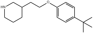 3-(2-[4-(TERT-BUTYL)PHENOXY]ETHYL)PIPERIDINE Struktur