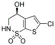 (S)-6-CHLORO-1,1-DIOXO-1,2,3,4-TETRAHYDRO-1LAMBDA6-THIENO[3,2-E][1,2]THIAZIN-4-OL Struktur