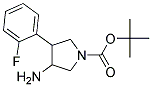 3-AMINO-4-(2-FLUOROPHENYL)-1-BOC-PYRROLIDINE Struktur