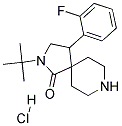 2-TERT-BUTYL-4-(2-FLUOROPHENYL)-2,8-DIAZASPIRO[4.5]DECAN-1-ONE HYDROCHLORIDE Struktur