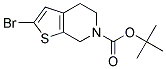 TERT-BUTYL 2-BROMO-4,7-DIHYDROTHIENO[2,3-C]PYRIDINE-6(5H)-CARBOXYLATE Struktur