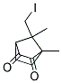 7-(IODOMETHYL)-1,7-DIMETHYLBICYCLO[2.2.1]HEPTANE-2,3-DIONE Struktur