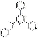 N-BENZYL-N-METHYL-6-PYRIDIN-2-YL-2-PYRIDIN-4-YLPYRIMIDIN-4-AMINE Struktur